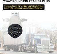 7 broches remorque faisceau de puissance prise tracteur remorque RV signal feu arrière 7 trous étoile adaptateur
