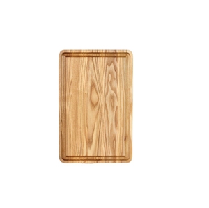 Planche de service rectangulaire en bois de frêne, bords biseautés, sans poignée, pour la restauration fine, OEM personnalisé, Vietnam - Product Image 1