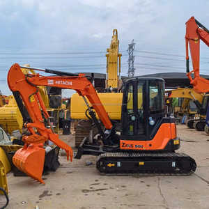 Miniexcavadora hidráulica de movimiento de tierras casi nueva Hitachi ZX50U usada miniexcavadora usada de gran rendimiento a la venta - Product Image 3