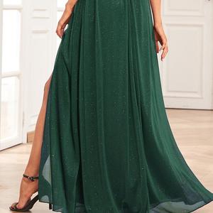 <span class=keywords><strong>Robe</strong></span> de soirée en mousseline S-XL, col en V double, coupe trapèze, pour <span class=keywords><strong>demoiselle</strong></span> <span class=keywords><strong>d</strong></span>'<span class=keywords><strong>honneur</strong></span>, avec fente latérale, longueur ras du sol - Product Image 6