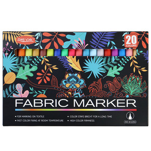 Marqueurs de peinture couleur, marqueurs textiles, ensemble de stylos non toxiques, indélébiles et permanents, peinture textile à pointe fine, stylo <span class=keywords><strong>marqueur</strong></span> textile - Product Image 4