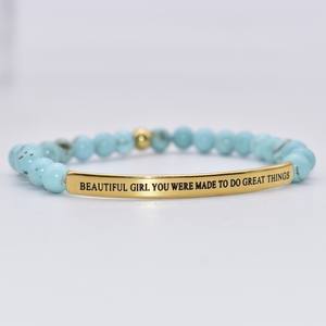 Ametist taş boncuk bilezik güzel kız sizin vardı yapılan yapmak için büyük şeyler - Product Image 1