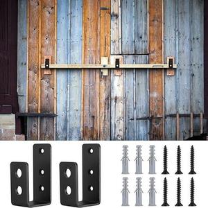 Support mural en forme de U en fer moderne et simple Support mural de goupille de loquet de porte Barrières de porte de ménage Crochets fixes en fer - Product Image 5