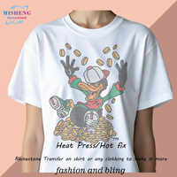 T-shirt Papillon Fantaisie avec Motif Singe et Strass pour les Vacances de Printemps et les Soirées Thème Fantastiques - Livraison Rapide