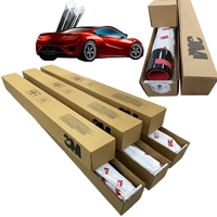 Película de Vinilo para Ventanas de Auto Ultra Oscura 1% VLT PET, 5 Rollos de 50cm X 3m, Protección UV, Rechazo de Calor, Antiexplosión, Venta al Por Mayor de Fábrica