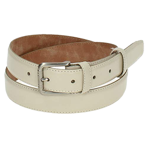 <span class=keywords><strong>Cintura</strong></span> in Vera <span class=keywords><strong>Pelle</strong></span> <span class=keywords><strong>Beige</strong></span> per Donna con Fibbia Quadrata Argento Anticato, Regolabile, Versatile per Uso Quotidiano e Moda - Product Image 1