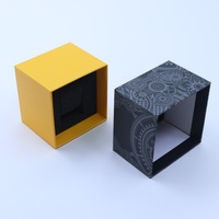 Boîte d'emballage électronique personnalisée de luxe noire rigide avec couvercle et fond, boîte d'emballage pour écouteurs, boîte d'emballage pour montre intelligente, emballage pour montre