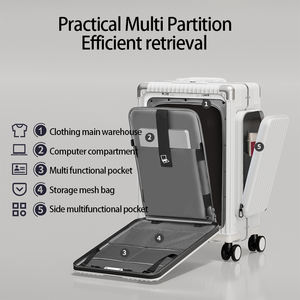 חזית פתיחת מטען מטען חדש מזוודה 20 אינץ 'pc ללבוש-עמיד פנים רב תפקודי 24 אינץ' מזוודה - Product Image 3