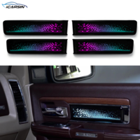 Kit d'éclairage ambiant ICarsin pour Dodge RAM 1500 2500 3500 2011-2017, contrôle par application |   Amélioration de l'éclairage intérieur LED de style OEM