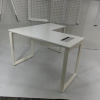 Bureau de travail moderne en métal, structure en fer, bureau d'ordinateur, installation simple, tailles personnalisables, vente en gros