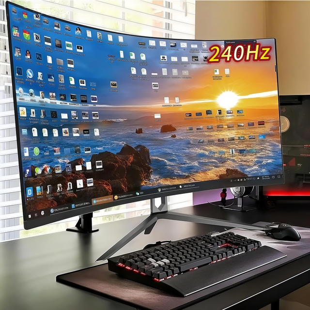 Curved 27-inch 2K Monitor 144Hz 240Hz with USB-C and HDMI for Gaming and Business Use