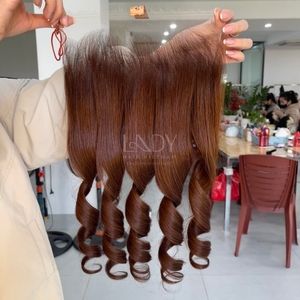 Extensiones de Cabello Natural de Alta Calidad, Color Ombre, con Frontal y Mechones para Hacer Pelucas - Product Image 3
