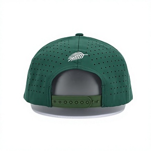Custom Embroidery Golf Cap 5-Panel Sports <b>Hat</b> with Curved Brim and Rope Headwear <b>Waterproof</b> Fabric Baseball Cap - Product Image 4