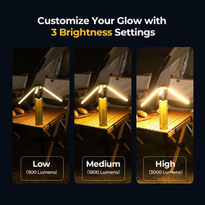 Lampe de camping télescopique améliorée 15600mAh, rotative, pliable, étanche, sans fil, lampe de poche, lampe de tente, randonnée d'urgence - Product Image 4