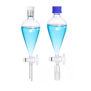 BIOSTELLAR Entonnoir de séparation sphérique en verre borosilicaté en forme de poire instrument de haute qualité dans le laboratoire de chimie - Product Image 4