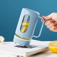 Approvisionnement direct de l'usine Tasse à eau chaude promotionnelle étanche Bouteilles d'eau en verre avec logo personnalisé pour le bureau avec poignée