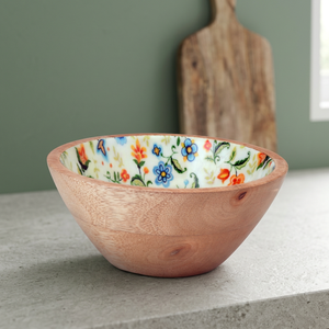 Cuenco de madera con Mango para servir ensaladas, Color Natural - Product Image 2