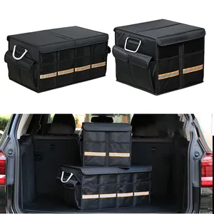 1680D Car Trunk Organizer Foldable Storage Box Trunk Car Organizer With Big Capacity