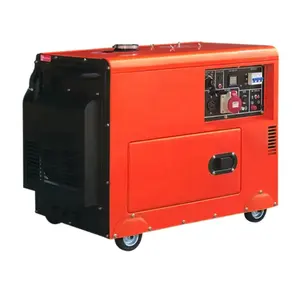 Generator disel 6KW 8KVA otomatisasi pintar dengan portabilitas tanaman bisu untuk penggunaan Rumah 400V/110V nilai Dinamo tegangan