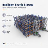 Intelligentes Schwerlast-Stahl-/Eisen-rostfreies Zwischengeschoss-Regalsystem, mehrstufiges automatisiertes Lager-Paletten-Shuttle-Regalsystem