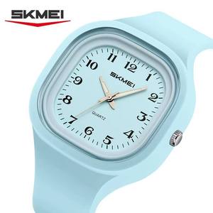 Skmei 2501 Quartz <b>Watch</b> Minimalist Cute Colorful Cartoon Square Wristwatch for Men Boy Girls Youth Student <b>Kids</b> Children Reloj - Product Image 1