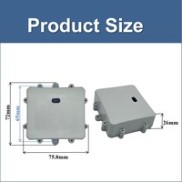 Sensor Inteligente para Contenedor Dingtek DF701, Material ABS Gris, Sistema de Alarma Activado por Sensor, Rango de Detección de 150 cm, Red TCP, Fácil Instalación