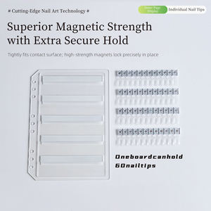 Libro de acrílico transparente al por mayor, herramienta de exhibición de manicura magnética, tabla de colores de uñas, libro para Esmalte de colores de uñas, Gel Show - Product Image 1