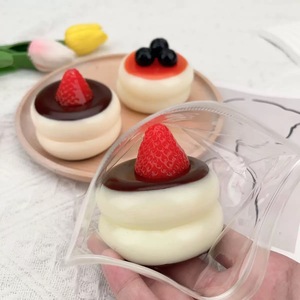 Little Red Book Inspired Strawberry Souffl Mousse Cake <b>Squishy</b> Soft EVA Anxiety Relief Squeeze <b>Toy</b> Slow Rebound Unisex 14 Years - Product Image 4