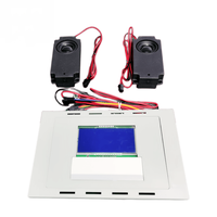 Sakelar sentuh 12V LED, sakelar sensor sentuh cermin kamar mandi tampilan temperatur waktu Defogger tiga warna