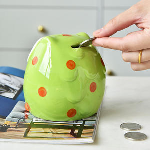 OEM/ODM yeni yaratıcı 3D baykuş şekli sevimli seramik kumbara özel el boyalı banka seramik sikke tasarruf banka para kutuları hediye için - Product Image 2