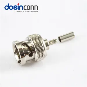 BNC Male Connector for RG 174 Cable 50 Ohm CCTV Connector