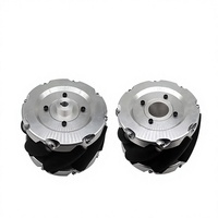 Roue Mecanum de 6 pouces pour système de propulsion omnidirectionnel de robot AGV, contrôle de haute précision, mouvement fluide, performance stable
