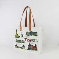 Sac de courses robuste en RPET 220 g/m² en tissu recyclé de bouteilles d'eau, ouverture supérieure, doublure renforcée 210D, design portable, marque personnalisée