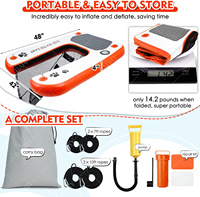 Durable Sûr Et Facile D'accès À L'eau Pour Chiens Piscines Lacs Et Plages Gonflable Flottant Chien Rampe Pour Dock Ponton Bateau