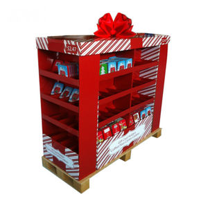 منصة عرض أرضية ورقية بأربعة جوانب ترويجية مخصصة بتصميم لعبة رف للسوبر ماركت - Product Image 2