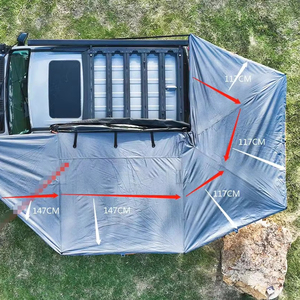 Toldo portátil para tienda de campaña de coche de 2,5 M, extensión de 270 grados hecha de tela Oxford duradera - Product Image 1