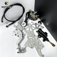 Système de conversion de frein arrière KOTORQ pour Talaria Sting MX3, Sting R MX4 – Support double étrier en aluminium CNC pour mise à niveau E-Moto