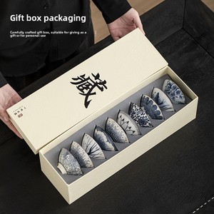 Set di Tazze da Tè Kung Fu in Porcellana Blu e Bianca, 10 Piccole Tazze Coniche, Regalo Vintage in Stile Cinese per Compleanno/Laurea - Product Image 2