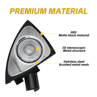 Speaker Tweeter 3D LED 64 Warna dengan Kontrol Sinkron untuk Mercedes E-Class W213 2016-2023 Upgrade