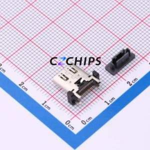 UC04-0B24F00P11 USB Connector SMD Connector ( Connector Type: Type-C )( Gender: Female )( Mounting Type: Vertical Mount ) - Product Image 2