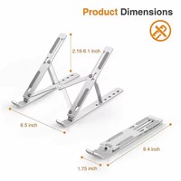 Support en aluminium pour ordinateur portable Support de refroidissement pour ordinateur Accessoires de support pour ordinateur portable Support pour Macbook
