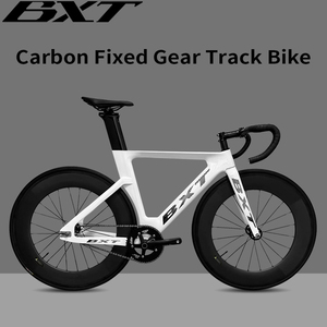 Vélo à pignon fixe en fibre <span class=keywords><strong>de</strong></span> carbone BXT 700C, cadre en carbone pour vélo Fixie à vitesse unique fourche en carbone et <span class=keywords><strong>tige</strong></span> <span class=keywords><strong>de</strong></span> <span class=keywords><strong>selle</strong></span> vélo <span class=keywords><strong>de</strong></span> piste - Product Image 5