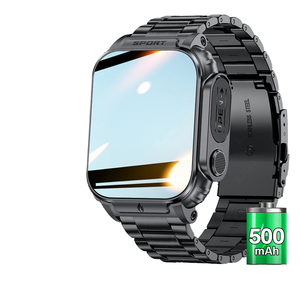 BWMK98 ダイヤル応答通話 LED懐中電灯 インテリジェントウォッチ AI音声アシスタント 長時間バッテリー駆動 WatchSmart Android IOS対応 - Product Image 1