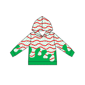 Adorable abrigo con cremallera Green Ice Scream para niños, Top personalizado para niñas, diseño informal, conjunto de ropa infantil de Boutique de invierno - Product Image 3