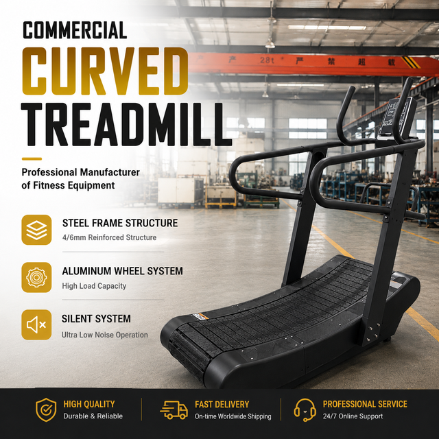 Commercial Self-powered Commercial Treadmill Offering OEM/ODM Custom Magnetic Manual Treadmill One-Stop Gym Solutions
