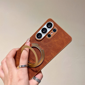 Funda Protectora de Cuero PU Vintage con Anillo Magnético y Correa para <span class=keywords><strong>Samsung</strong></span> Galaxy S26 Ultra S25 A57 - Product Image 5
