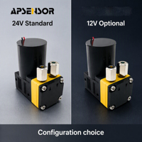 Analyseur de qualité de l'eau, pompe à liquide à micro-diaphragme, 24V, sans balais, PA66 EPDM, haute efficacité