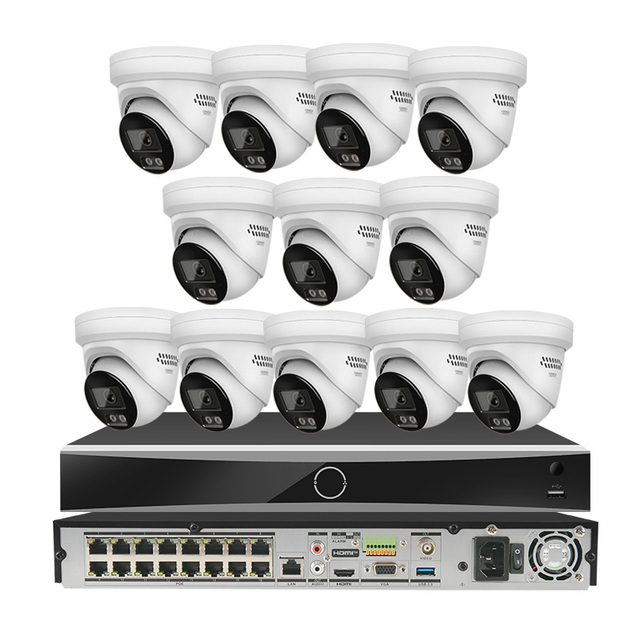 Surveillance Camera System  8MP AI Colorvu 3.0 IP Camera DS-7616NXI-I2/16P/S 16PoE 4K AcuSense NVR