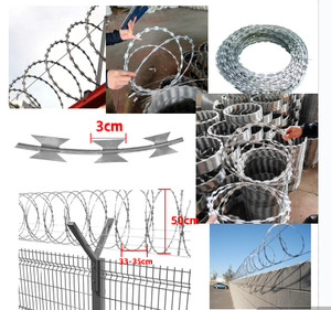Giá tốt nhất mạ kẽm dao cạo dây thép gai hàng rào chống leo lên an ninh chéo dao cạo dây thép gai - Product Image 6