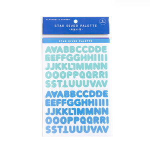 Galaxy Palette Series Numbers <span class=keywords><strong>Alphabet</strong></span> Die Cut Letter Hand Account Stickers for Scrapbooking Notebook Decorative Sticker - Product Image 1